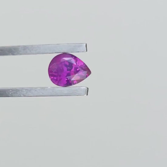 Ceylon Pink Sapphire: From Sri Lanka, 0.92 crt, Non-Heated , Non-Treated, Pear Shaped, 6.54 × 5.09 × 3.55 mm, Eye Clean