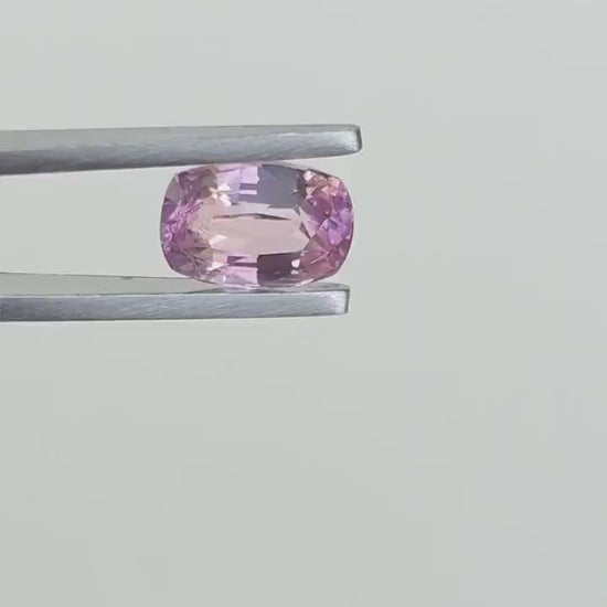 Natural Peach Sapphire: Sri Lanka, 2.93 crt, Cushion Cut, Eye Clean