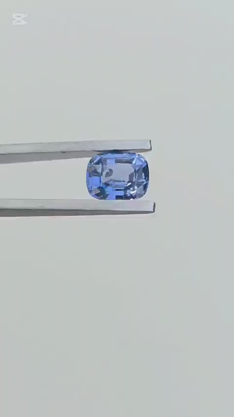 Natural Ceylon Blue Sapphire: Cushion Cut, 1.85ct, Sri Lanka Gemstone