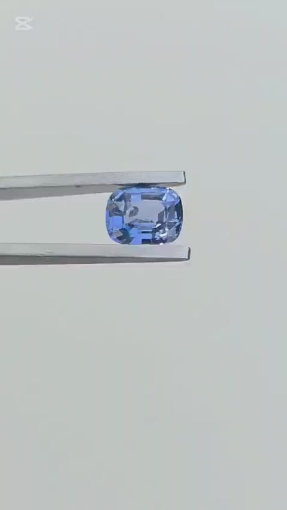 Natural Ceylon Blue Sapphire: Cushion Cut, 1.85ct, Sri Lanka Gemstone