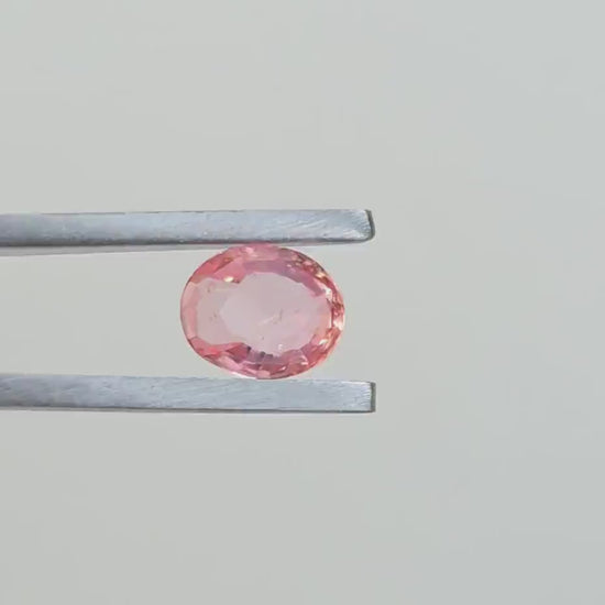 Natural Ceylon Padparadscha Sapphire – 1.05 ct Unheated Oval Cut (Sri Lanka)