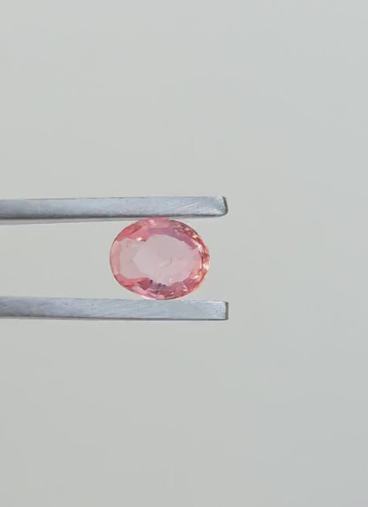 Natural Ceylon Padparadscha Sapphire – 1.05 ct Unheated Oval Cut (Sri Lanka)