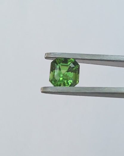 Natural Tsavorite Garnet: 2.03ct Vivid Green Step Cut (6.75x6.54x5.34mm)