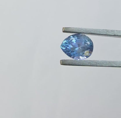 Natural Ceylon Blue Sapphire: 1.72ct Pear Shape, Unheated, Sri Lanka Origin